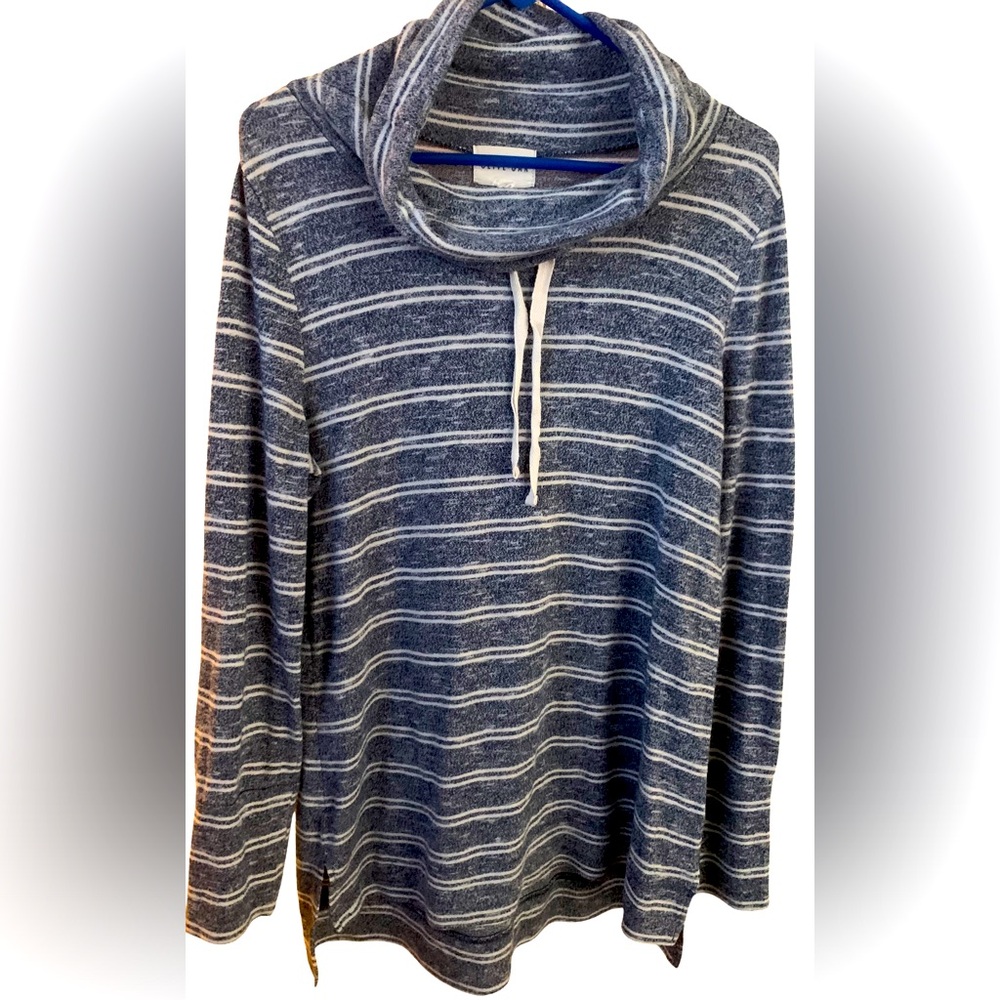 Striped Blue and White Shirt